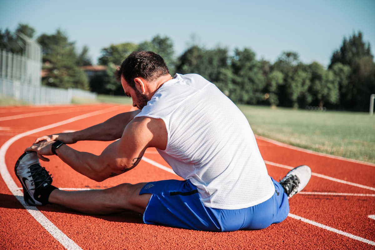 Post-workout recovery stretching sequence